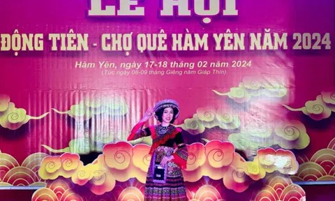 Á hậu Lê Thị Khánh Vân tham dự Lễ hội Động Tiên - Chợ quê Hàm Yên 2024