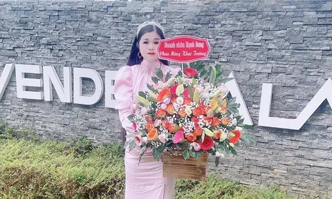 Nữ doanh nhân Hạnh Dung chúc mừng khai trương khu du lịch nghỉ dưỡng Lavender Hồ Tuyền Lâm, Đà Lạt