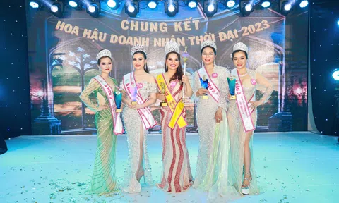 Doanh nhân Lê Thị Hải Hà được xướng tên cho ngôi vị Á hậu 2 cuộc thi Hoa hậu Doanh nhân Thời đại 2023