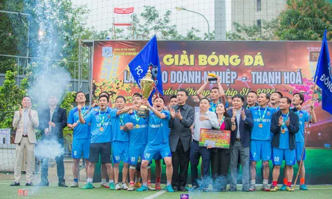 Bế mạc Giải bóng đá Lãnh đạo doanh nghiệp Thanh Hóa mở rộng lần thứ nhất năm 2024