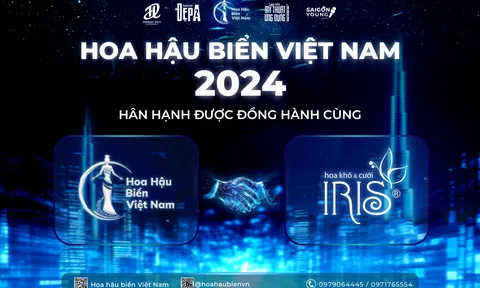 Hoa Khô Iris - Nhà tài trợ hoa đăng quang cuộc thi Hoa hậu Biển Việt Nam 2024