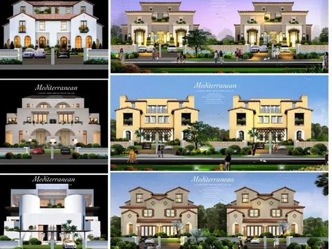 Phong cách kiến trúc Địa Trung Hải trong BST "999 Luxury Villa Styles"của công ty SVA"